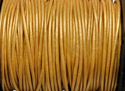 1mm Indian Leather - Gold (sold by the yard)