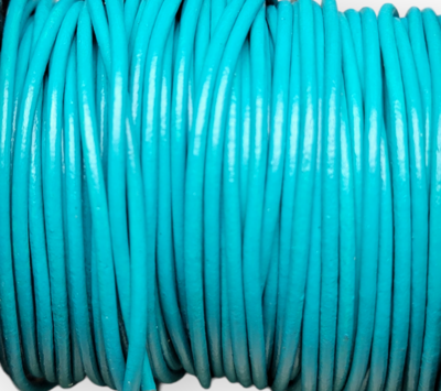 1.5mm Indian Leather - Turquoise (sold by the yard)
