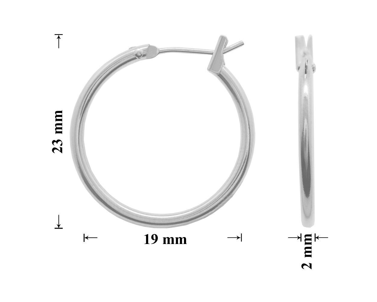 Hoop Earrings 23x19mm SP