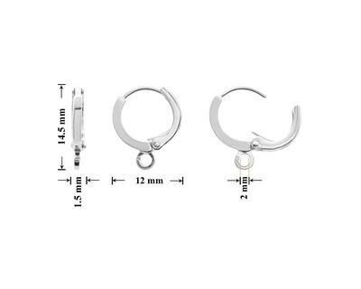 Leverback Hoops 14.5x12mm SP