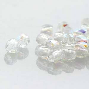 FPR0200030-28701: Crystal AB 2mm Fire Polish (100 Pieces)
