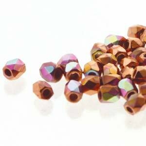 FPR0200030-CPAB: Copper Plated AB 2mm Fire Polish (100 Pieces)