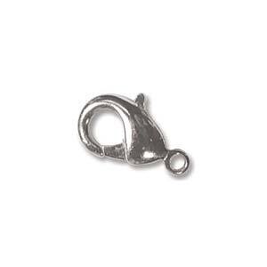 Lobster Claw: 12mm Silver Plated Lobster Claw: 12mm Silver Plated