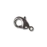 15mm Lobster Claw Clasps: Nickle Plated (2 per bag)