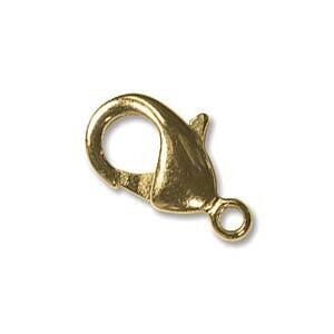 Lobster Claw: 15x8mm Gold Plated