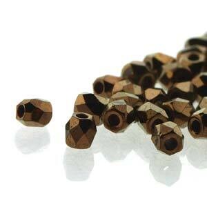 FPR0223980-14415: Bronze 2mm Fire Polish (100 Pieces)