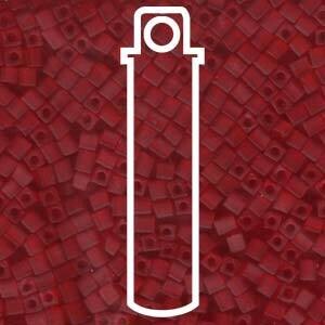 SB3-141F: MATTE TRANSPARENT RED MIYUKI 3MM CUBES (20 grams)