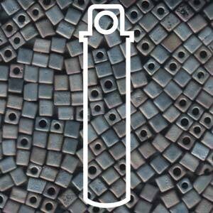 SB4-2002: 4MM SQUARES METALLIC SILVER-GRAY (20 grams)