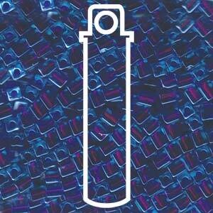 SB4-2651: 4MM SQUARES COLOR-LINED BLUE-PURPLE (20 grams)