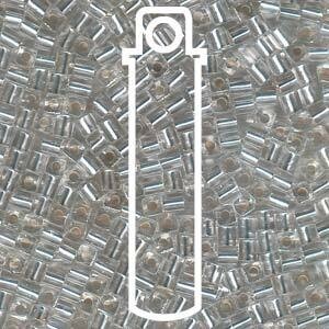 SB3-001: SILVER LINED CRYSTAL MIYUKI 3MM CUBES (20 grams)