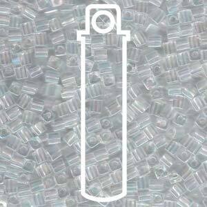 SB3-250: CRYSTAL AB MIYUKI 3MM CUBES (20 grams)