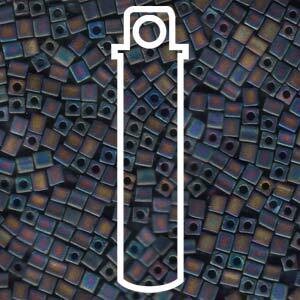 SB3-401FR MATTE BLACK AB MIYUKI 3MM CUBES (20 grams)