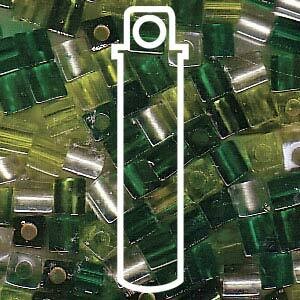 SB3-MIX03: 3MM CUBES MIX EVERGREEN (20 grams)