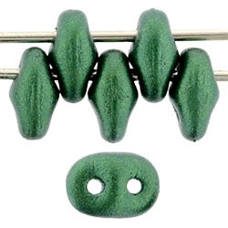 364-25-24105: SuperDuo 5 x 2mm : Gold Shine - Emerald