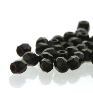 FPR0223980: Jet Black 2mm Fire Ploish (100 Pieces)