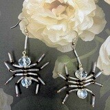 Spider Earring Kit - Crystal