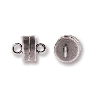 7mm Magnet Clasp - Antique Silver Plated 