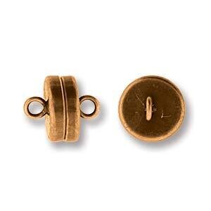8mm Magnet Clasp - Antique Copper Plated 