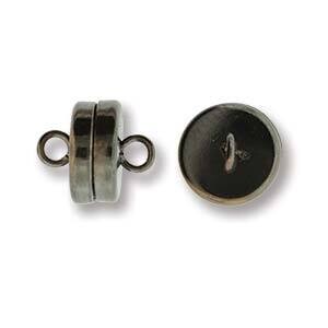 8mm Magnet Clasp - Black Oxide 