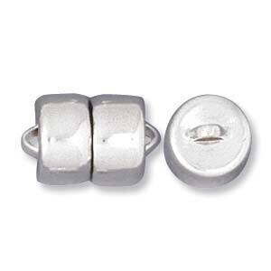 Mag-Lok Magnet Clasp: 7.5mm Silver Plated  Mag-Lok Magnet Clasp: 7.5mm Silver Plated