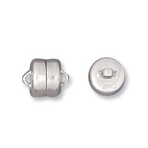 Mag-Lok Magnet Clasp: 6mm Silver Plated Mag-Lok Magnet Clasp: 6mm Silver Plated