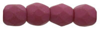 3mm Fire Polish Beads: Saturated Fuchsia