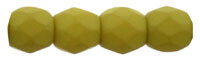 3mm Fire Polish Beads: Saturated Chartreuse