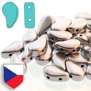 PAISLEY DUO 8X5MM CRYSTAL BRNZ ALUMINIUM