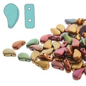 PAISLEY DUO 8X5MM VIOLET RAINBOW