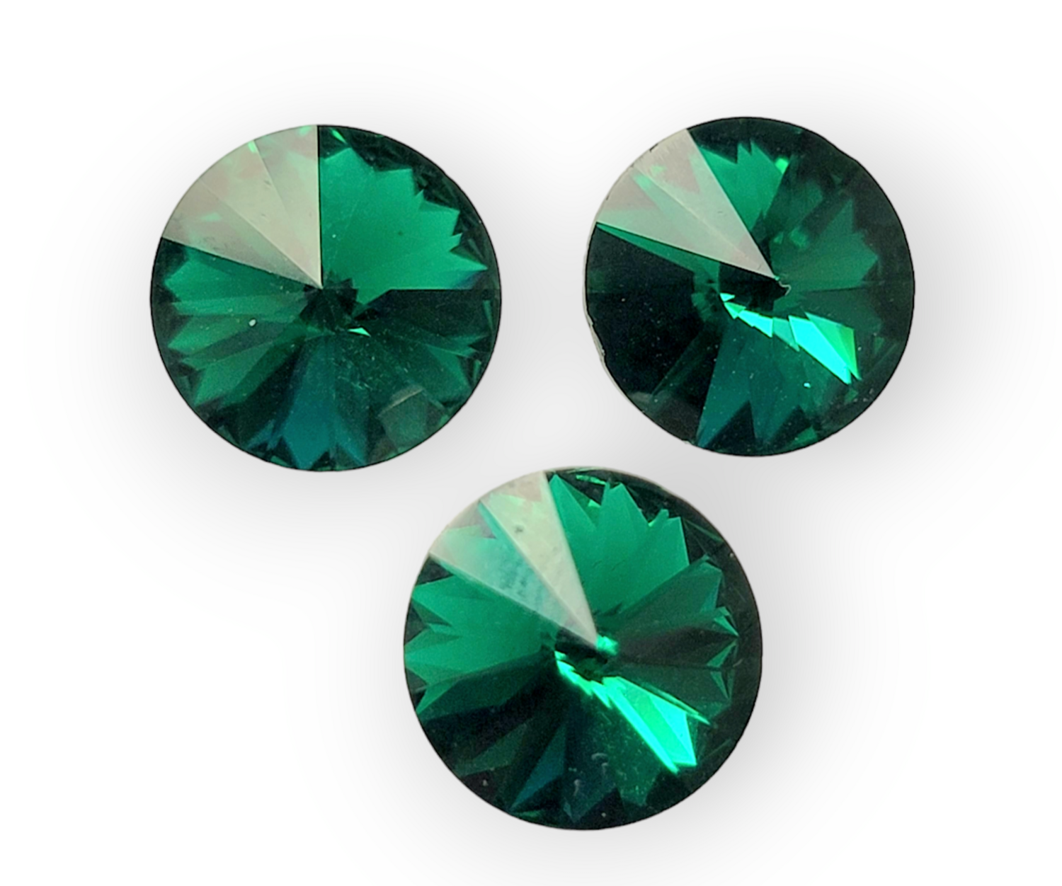10mm Preciosa Rivoli Maxima - Emerald 