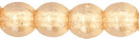 4mm Czech Glass Round Beads - Luster Transparent Champagne