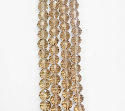 8mm Round Silver Champagne tp