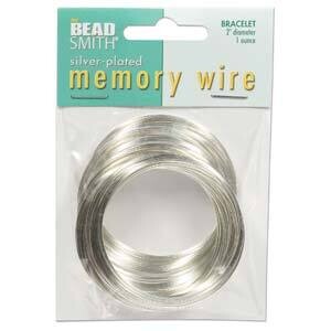 Memory Wire (Bracelet): 2" Diameter - 1 Ounce - Gold Plated Stainless Steel - CBWG2070