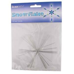 Wire Snowflake Ornaments 4 1/2 Inches .8mm Diameter - 7 pieces Wire Snowflake Ornaments 4 1/2 Inches .8mm Diameter - 7 pieces