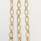 Cable Chain Textured - Gold Plated