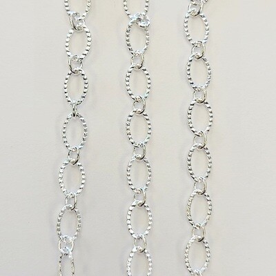 Cable Chain Textured - Silver Plated