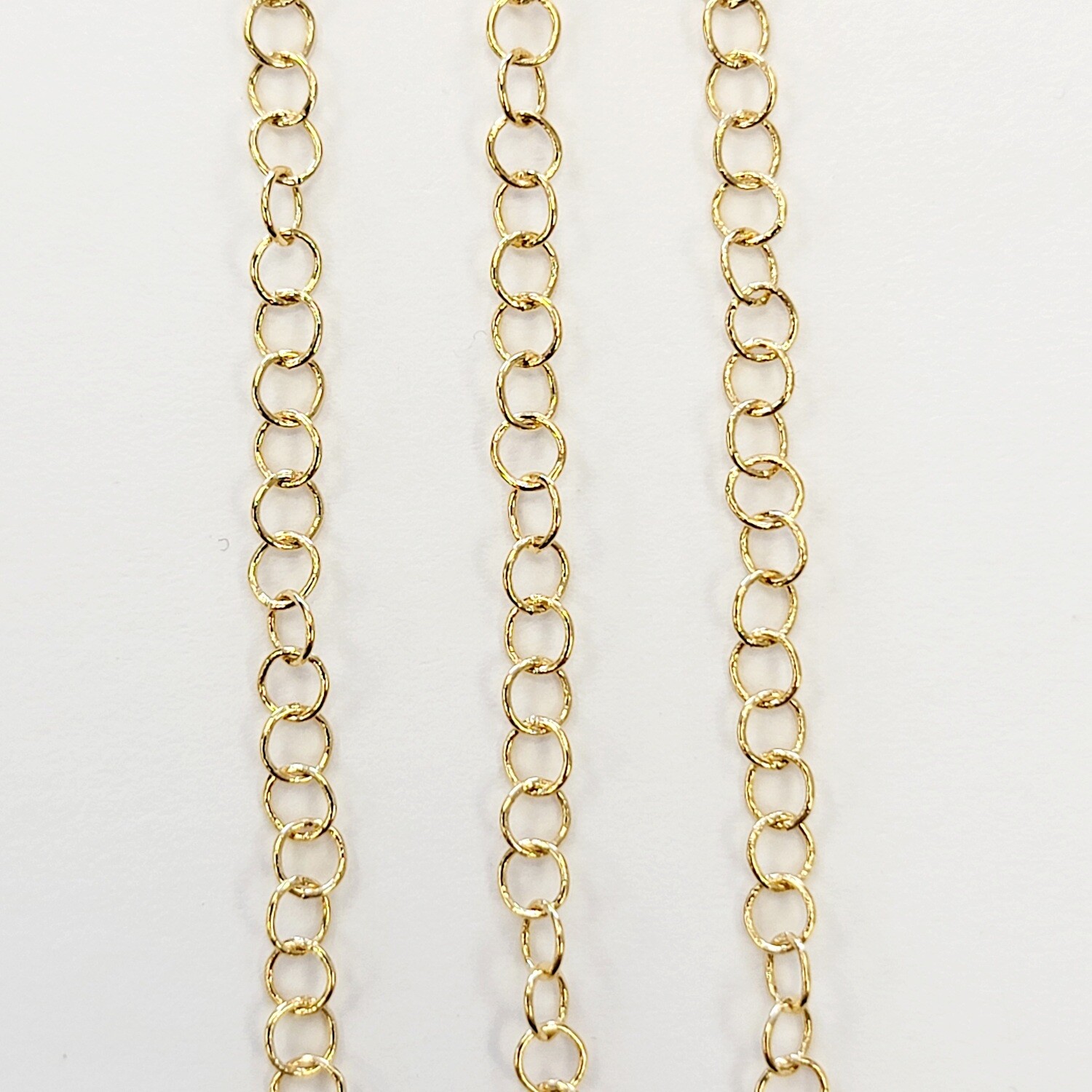 Cable Chain 4mm Fine - Gold Plated Cable Chain 4mm Fine - Gold Plated
