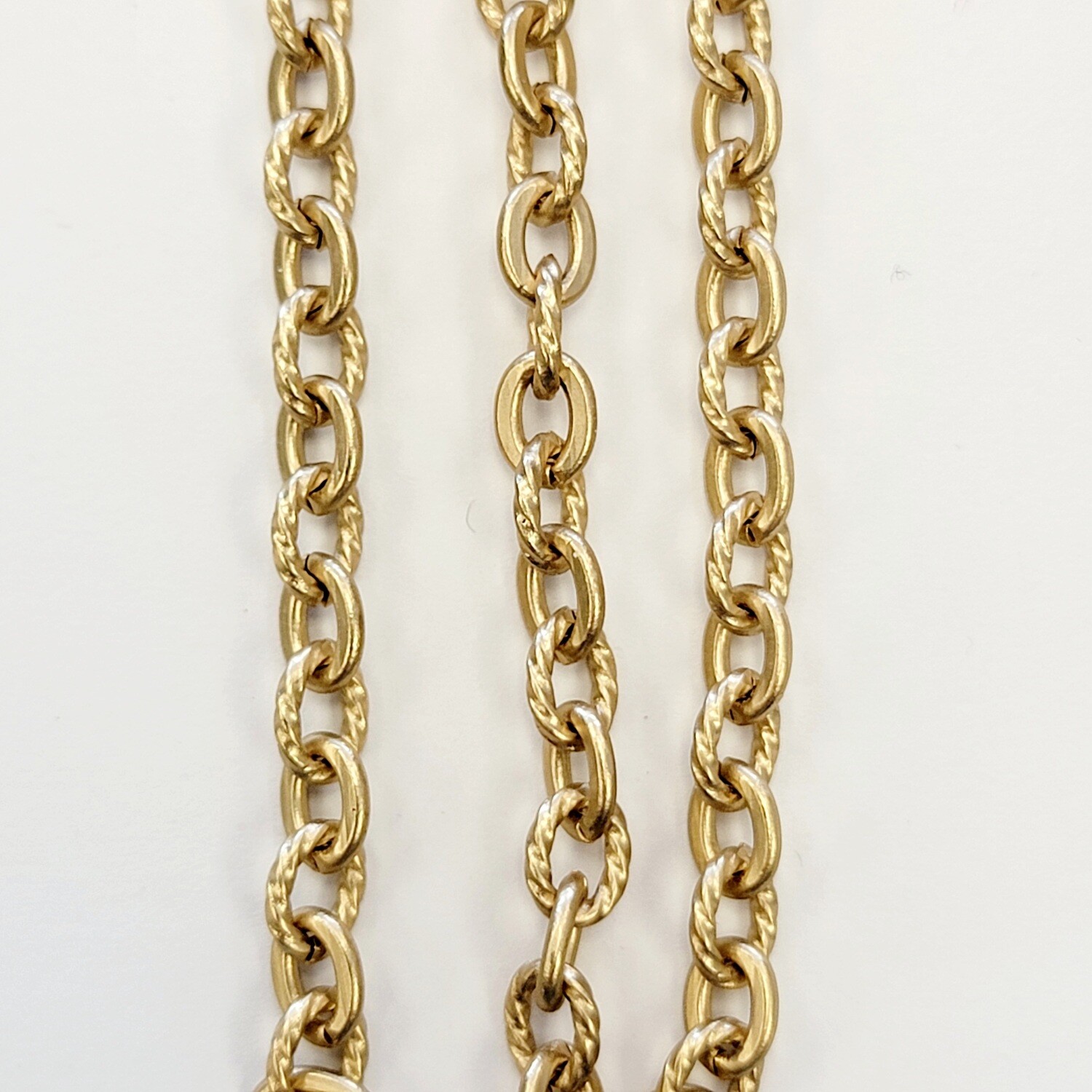 Cable Chain Textured Chunky - Satin Hamilton Gold