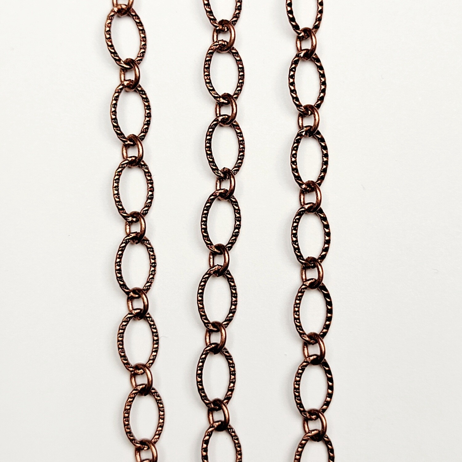 Cable Chain Textured - Antique Copper Cable Chain Textured - Antique Copper