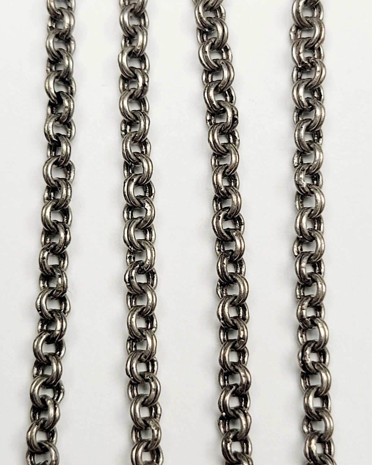Cable Chain Double Link 3mm - Antique Silver