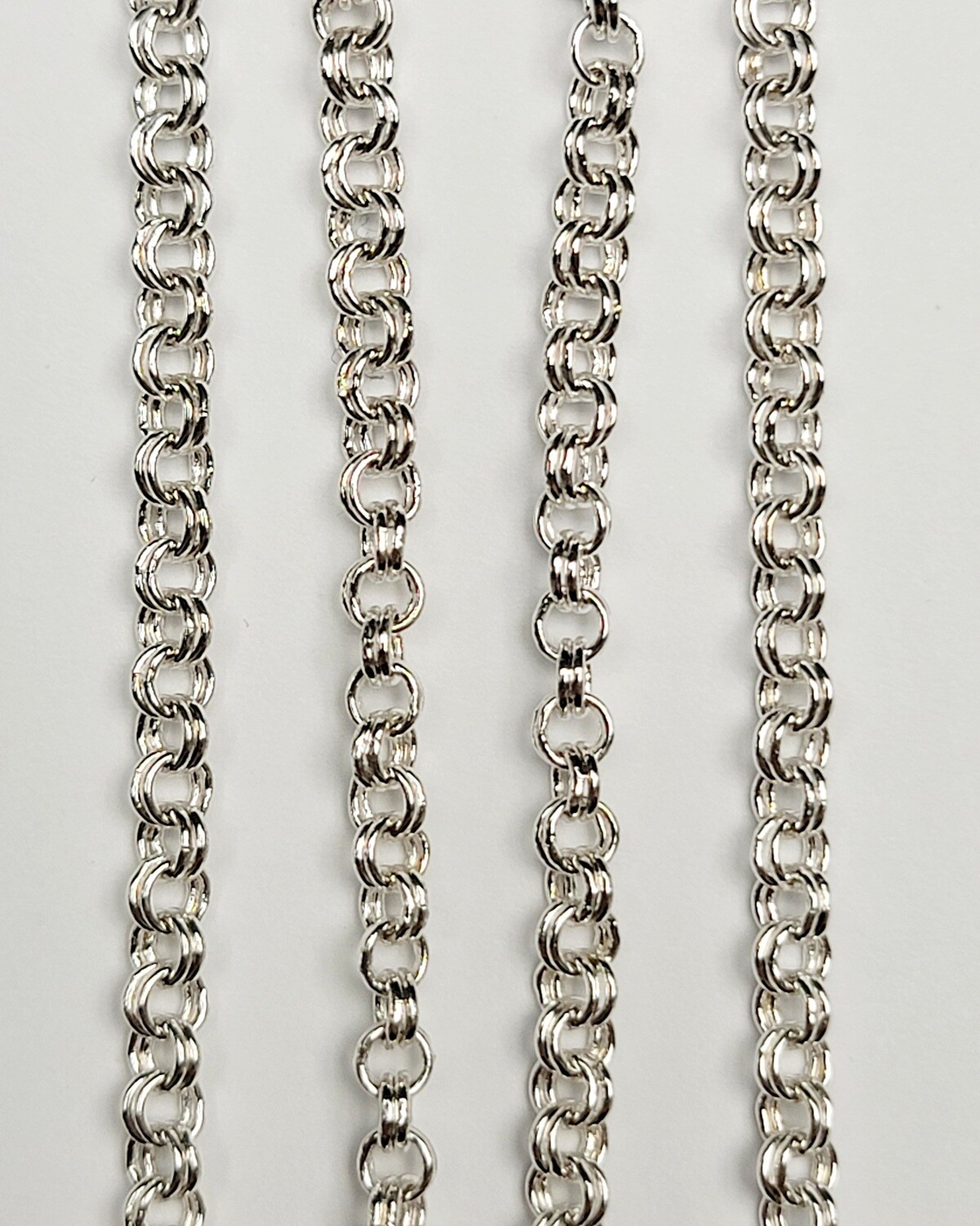 Cable Chain Double Link 3mm - Silver Plated
