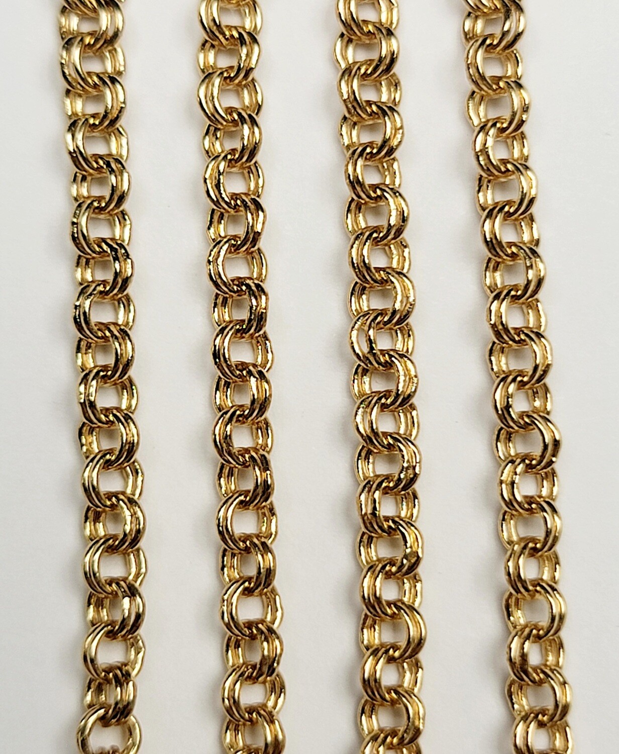 Cable Chain Double Link 3mm - Gold Plated