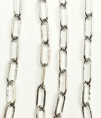 Paperclip Chain Smooth - Silver Plated