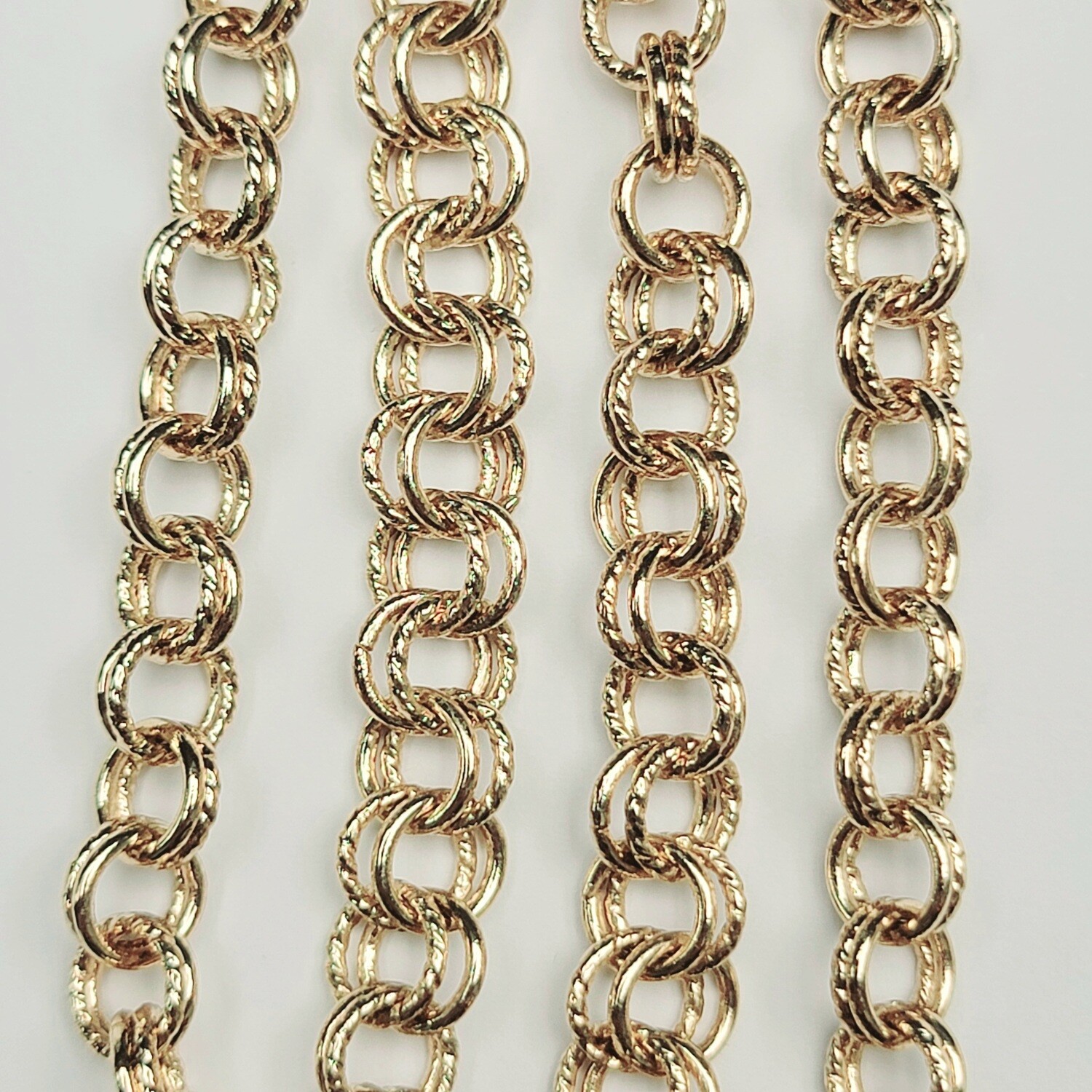 Cable Chain Double Link 6.8mm - Gold Plated *CLOSEOUT*