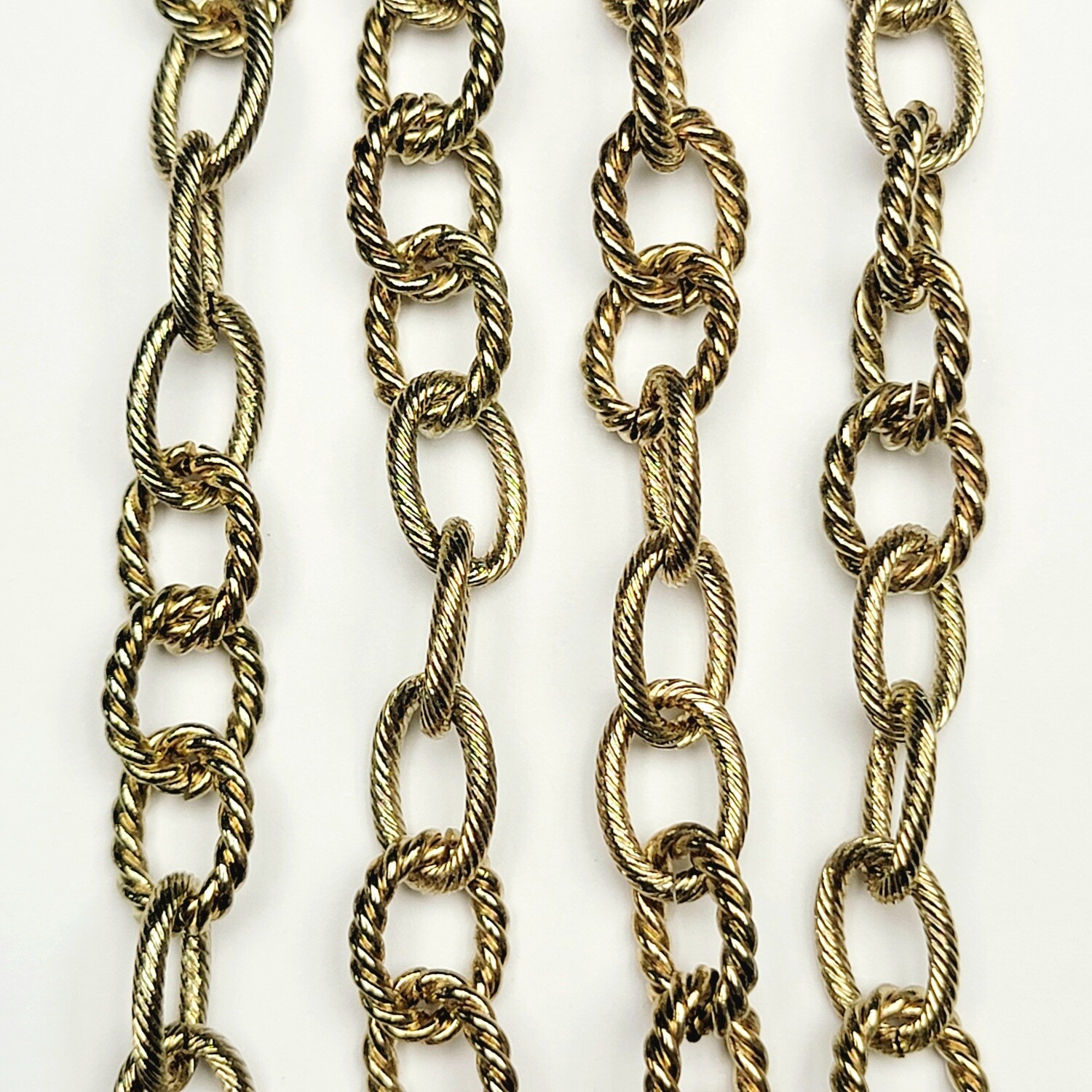 Cable Chain Textured Chunky - Gold Plated *CLOSEOUT* Cable Chain Textured Chunky - Gold Plated *CLOSEOUT*