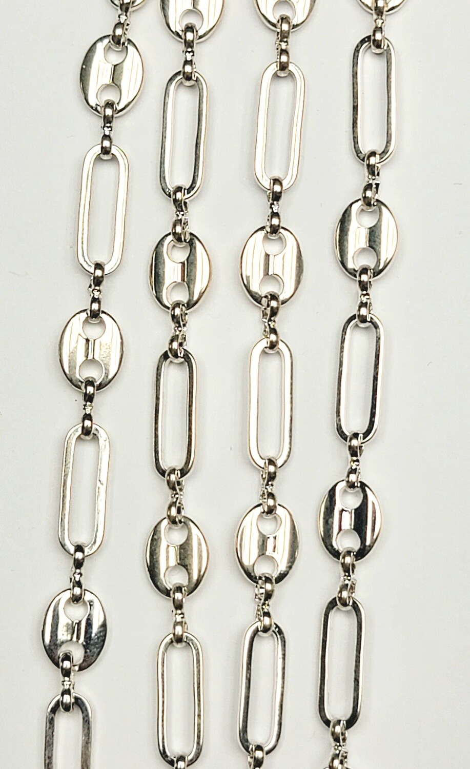 Paperclip Gucci Mariner Chain - Silver Plated Paperclip Gucci Mariner Chain - Silver Plated