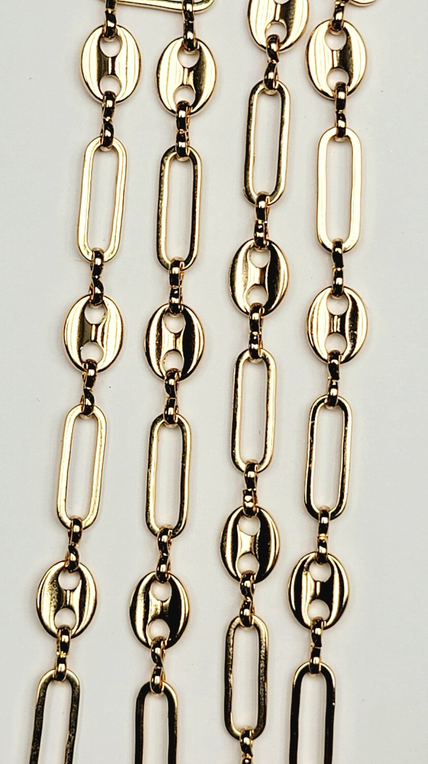 Paper Clip Gucci Mariner Chain Gold