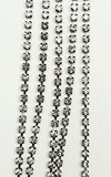 2mm Cup Chain - Crystal Rhinestone/Gunmetal Base