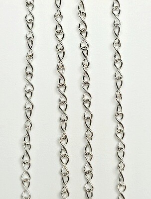 Cable Infinity Chain 5x2mm - Silver Plated