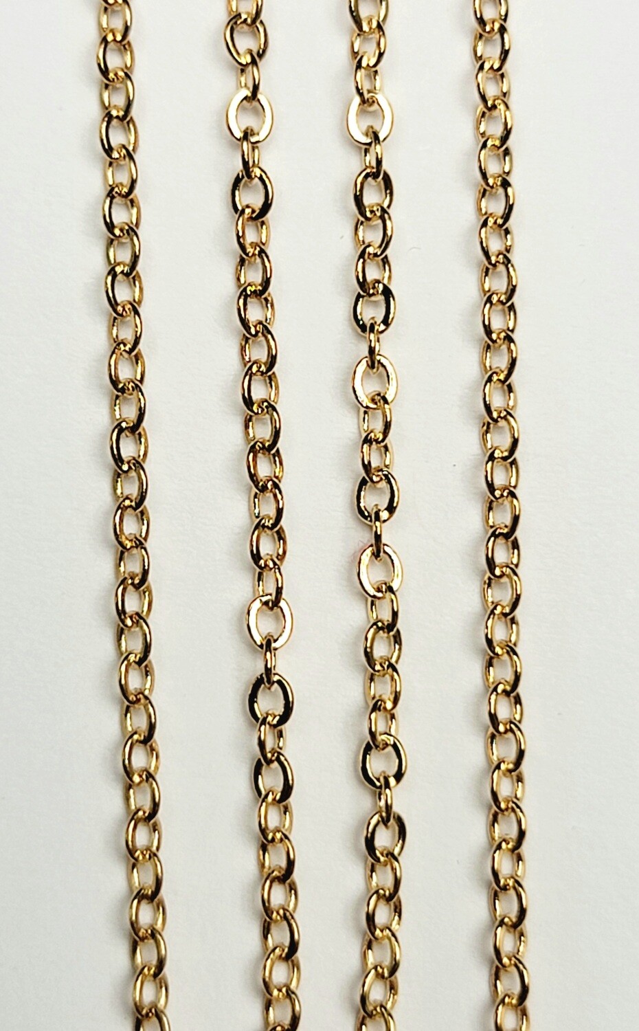 Cable Chain Petite 1.7mm - Gold Plated Cable Chain Petite 1.7mm - Gold Plated